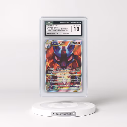 2017 Black Star Promos - Sword & Shield #SWSH291 Lucario VSTAR - Crown Zenith Elite Trainer Box (Hol