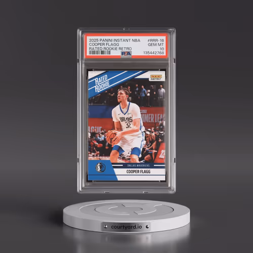 2025 Panini Instant NBA Rated Rookie Retro #RRR-16 Cooper Flagg (PSA 10 GEM MINT)
