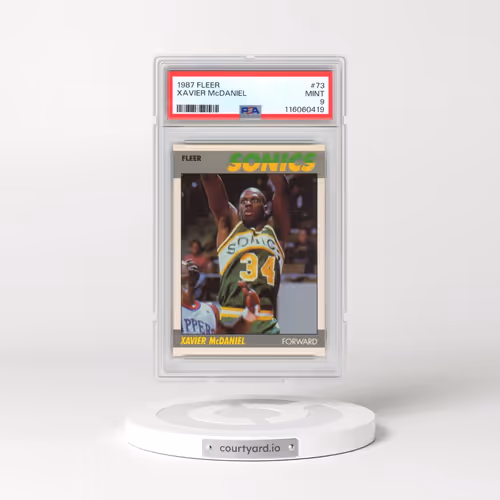 1987 Fleer #73 Xavier McDaniel (PSA 9 MINT)