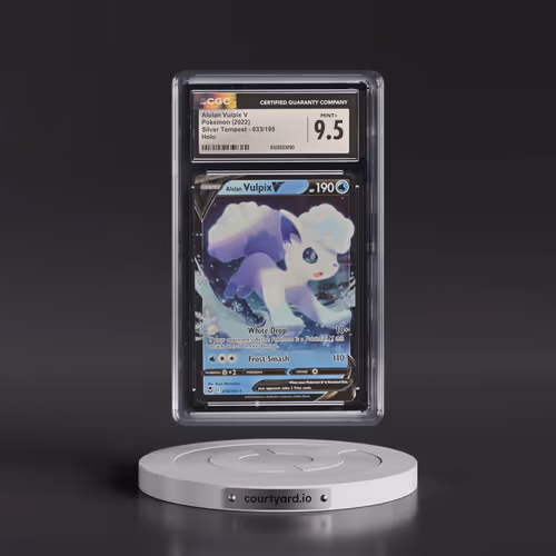2022 Silver Tempest #033/195 Alolan Vulpix V - Holo (CGC 9.5 MINT+)