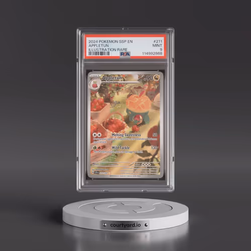 2024 Pokémon Ssp EN-Surging Sparks #211 Appletun - Illustration Rare (PSA 9 MINT)