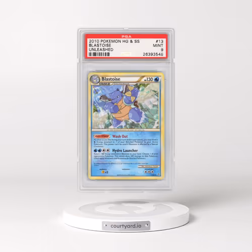 2010 Pokémon Heartgold & Soulsilver Unleashed #13 Blastoise (PSA 9 MINT)