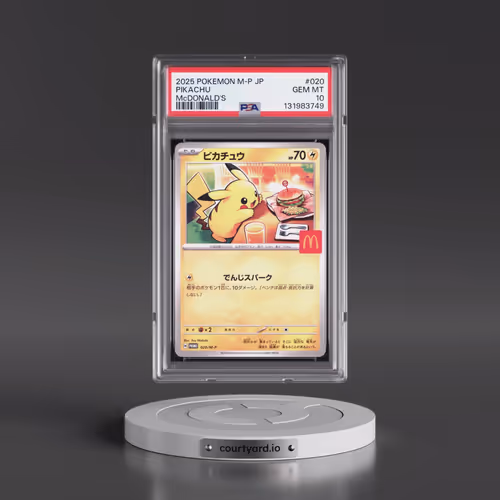 2025 Pokémon M-P Promo #020 Pikachu - McDonald's (PSA 10 GEM MINT)