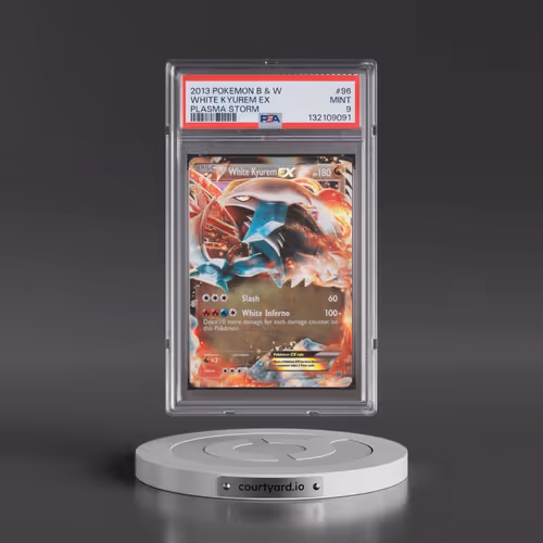 2013 Pokémon Black & White Plasma Storm #96 White Kyurem EX - Holo (PSA 9 MINT)