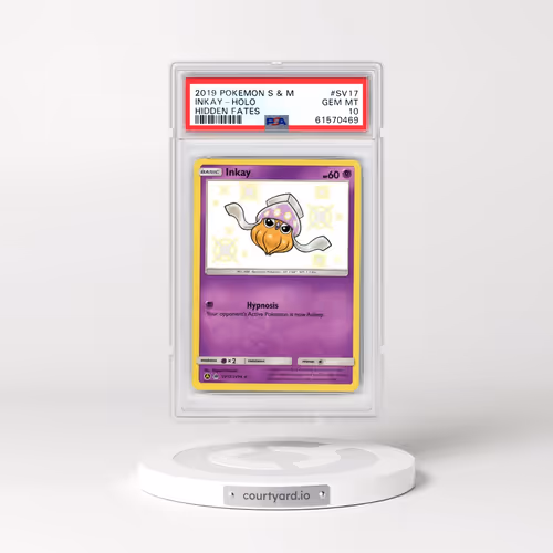 2019 Pokémon Sun & Moon Hidden Fates #SV17 Inkay - Holo (PSA 10 GEM MINT)