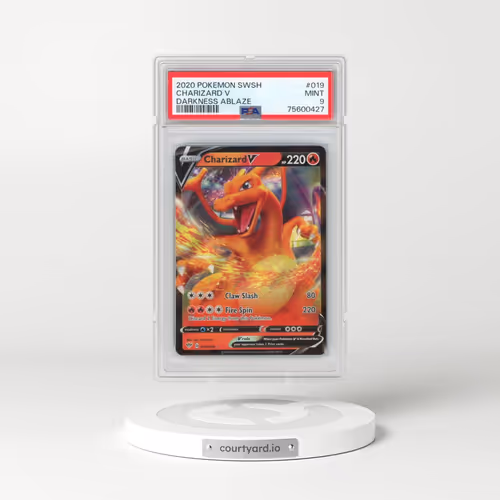 2020 Pokémon Sword & Shield Darkness Ablaze #019 Charizard V - Holo (PSA 9 MINT)