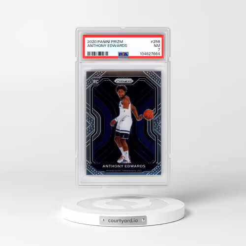 2020 Panini Prizm #258 Anthony Edwards (PSA 7 NM)