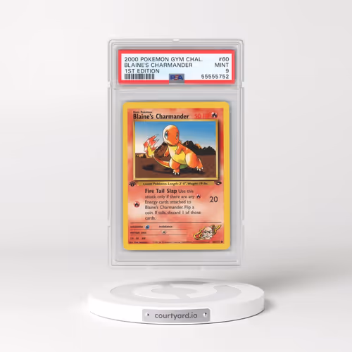 2000 Pokémon Gym Challenge #60 Blaine's Charmander - 1st Edition (PSA 9 MINT)