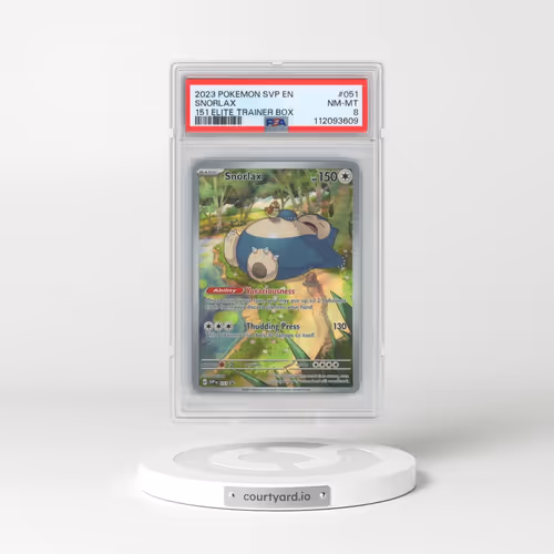 2023 Pokémon Svp EN-SV Black Star Promo #051 Snorlax - 151 Elite Trainer Box (PSA 8 NM-MT)