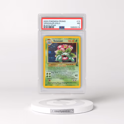 2000 Pokémon Promo Black Star #13 Venusaur - Holo (PSA 7 NM)
