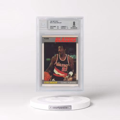 1987 Fleer #30 Clyde Drexler (BGS 8 NM-MT)
