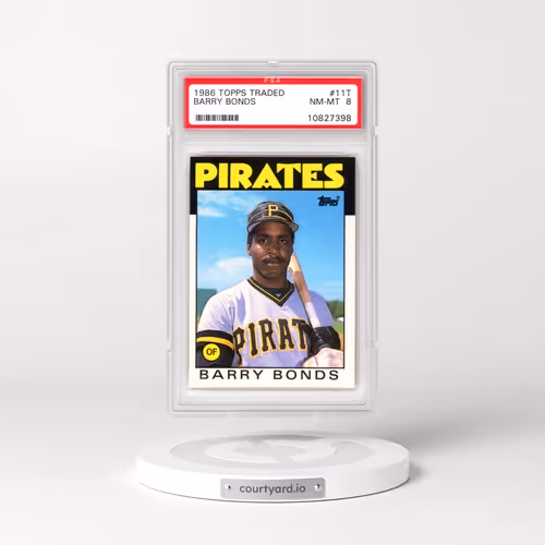 1986 Topps Traded #11T Barry Bonds (PSA 8 NM-MT)