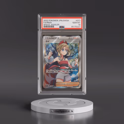 2022 Pokémon Sword & Shield Space Juggler #077 Irida - Full Art (PSA 10 GEM MINT)