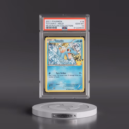 2021 Pokémon Mcdonald's Collection #18 Totodile - Holo (PSA 10 GEM MINT)