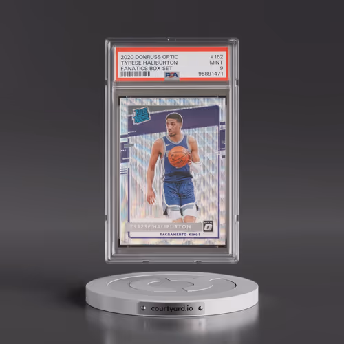 2020 Panini Donruss Optic #162 Tyrese Haliburton - Fanatics Box Set (PSA 9 MINT)