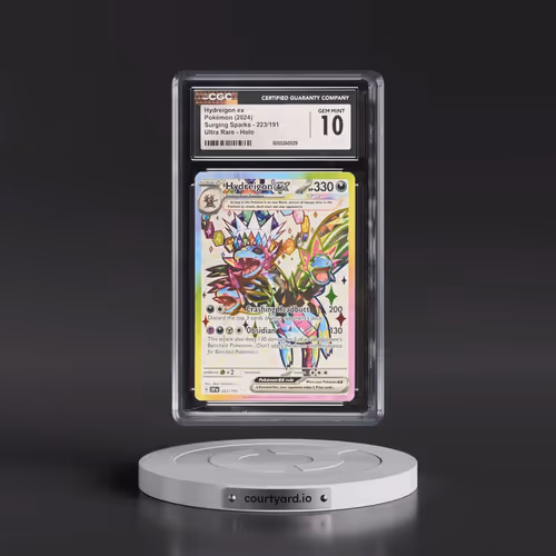 2024 Pokémon Ssp EN-Surging Sparks #223 Hydreigon EX - Holo Ultra Rare (CGC 10 GEM MINT)