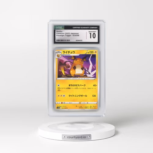 2022 Paradigm Trigger #025/098 Raichu (CGC 10 GEM MINT)