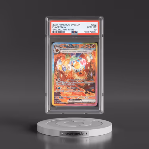 2024 Pokémon Sv8a-Terastal Fest EX #202 Flareon EX - Holo Special Art Rare (PSA 10 GEM MINT)
