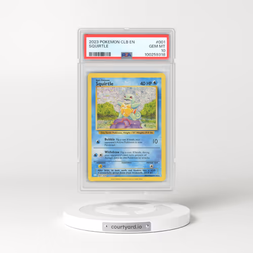 2023 Pokémon Clb-Trading Card Game Classic Blastoise & Suicune EX Deck #001 Squirtle (PSA 10 GEM MINT)