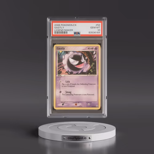 2006 Pokémon EX Legend Maker #52 Gastly (PSA 10 GEM MINT)