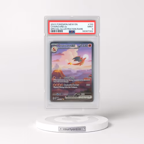 2023 Pokémon Mew EN-151 #199 Charizard EX - Holo Special Illustration Rare (PSA 9 MINT)