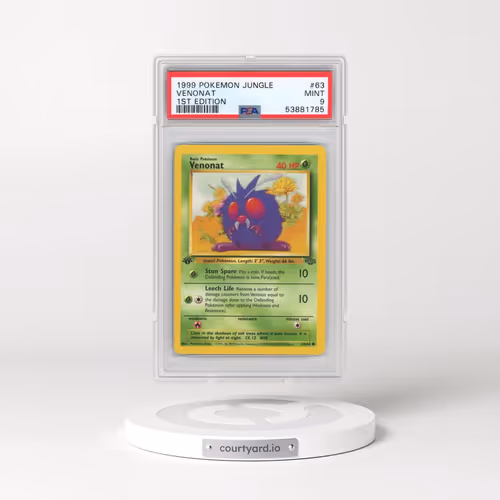 1999 Pokémon Jungle #63 Venonat - 1st Edition (PSA 9 MINT)