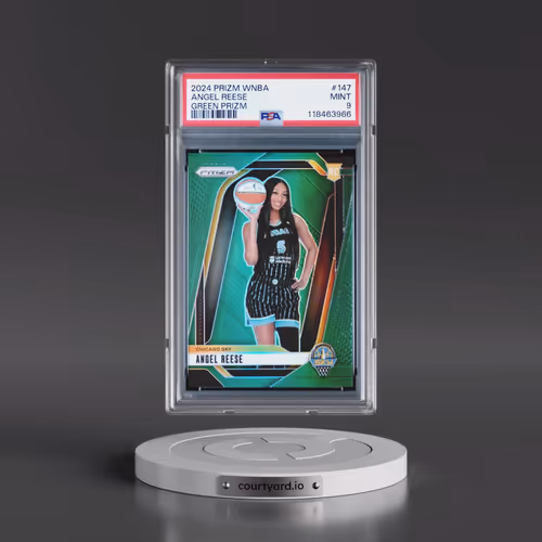 2024 Panini Prizm WNBA #147 Angel Reese - Green Prizm (PSA 9 MINT)