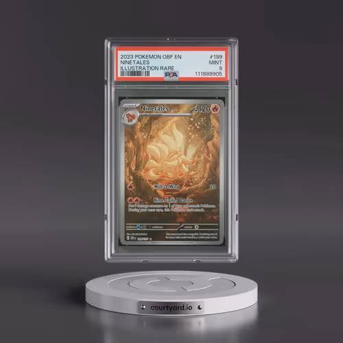 2023 Pokémon Obf EN-Obsidian Flames #199 Ninetales - Illustration Rare (PSA 9 MINT)