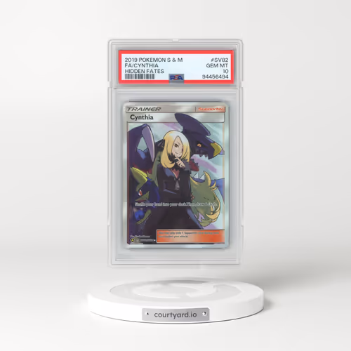 2019 Pokémon Sun & Moon Hidden Fates #SV82 Cynthia - Full Art (PSA 10 GEM MINT)
