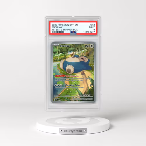 2023 Pokémon Svp EN-SV Black Star Promo #051 Snorlax - 151 Elite Trainer Box (PSA 9 MINT)