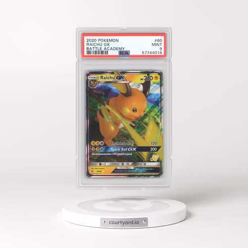 2020 Pokémon Battle Academy #60 Raichu GX - Holo (PSA 9 MINT)