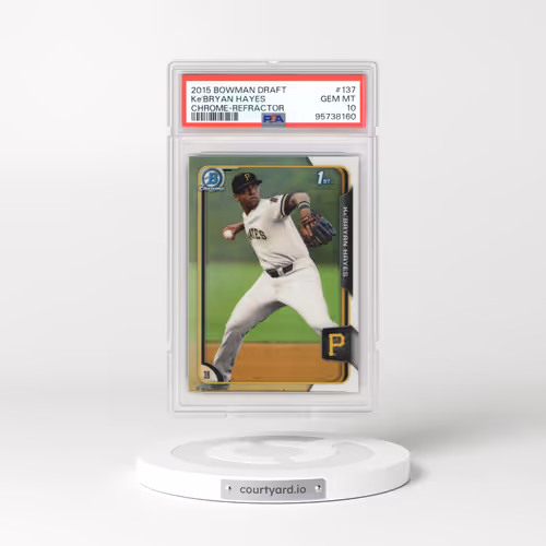 2015 Bowman Draft #137 KE'Bryan Hayes - Chrome-Refractor (PSA 10 GEM MINT)