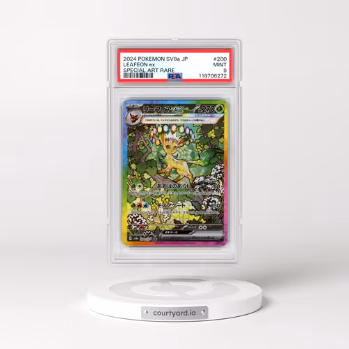 2024 Pokémon Sv8a-Terastal Fest EX #200 Leafeon EX - Holo Special Art Rare (PSA 9 MINT)