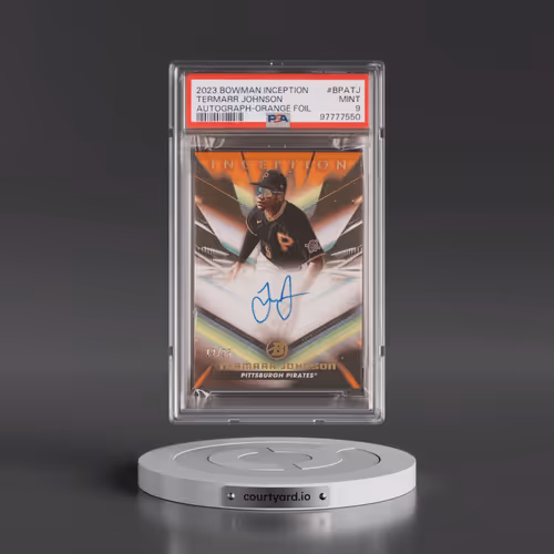 2023 Bowman Inception Autographs #BPATJ Termarr Johnson - Orange Foil (PSA 9 MINT)