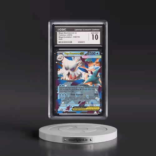 2025 Mega Evolution - MEG EN #036/132 Mega Abomasnow ex - Holo (CGC 10 GEM MINT)