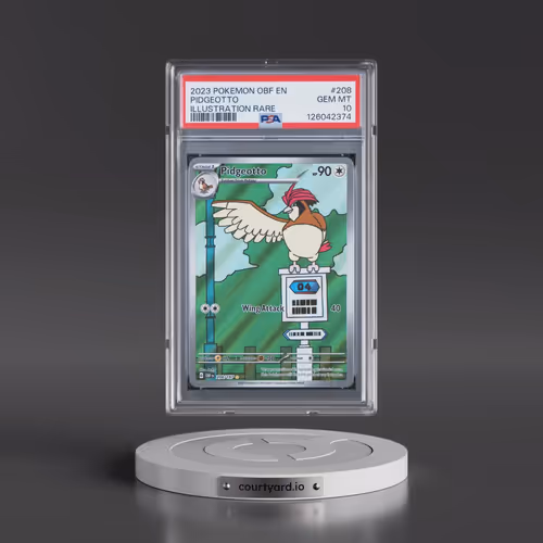 2023 Pokémon Obf EN-Obsidian Flames #208 Pidgeotto - Illustration Rare (PSA 10 GEM MINT)