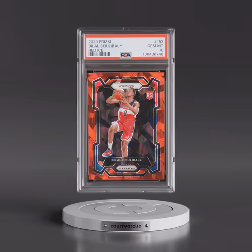 2023 Panini Prizm #153 Bilal Coulibaly - Red Ice (PSA 10 GEM MINT)