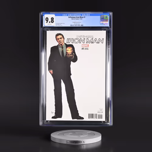 Infamous Iron Man #1 CGC 9.8 White Pages (Marvel Comics, 12/16) - Universal Deodato Variant Cover