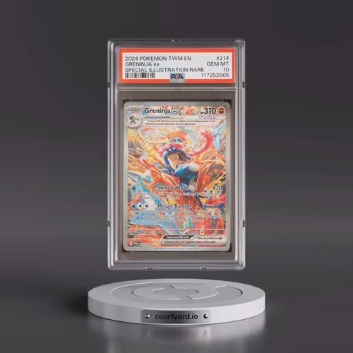 2024 Pokémon Twm EN-Twilight Masquerade #214 Greninja EX - Holo Special Illustration Rare (PSA 10 GE