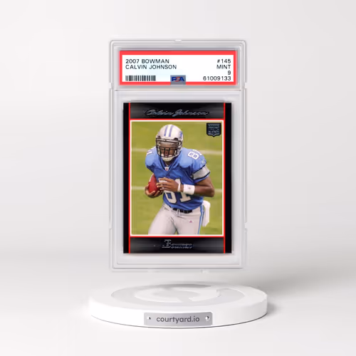 2007 Bowman #145 Calvin Johnson (PSA 9 MINT)