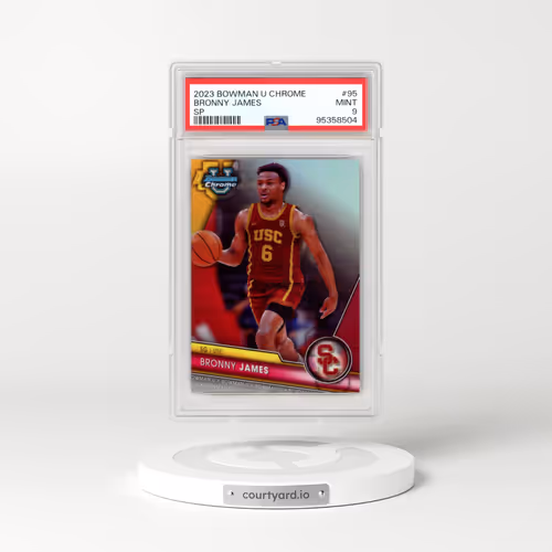 2023 Bowman University Chrome #95 Bronny James - SP (PSA 9 MINT)