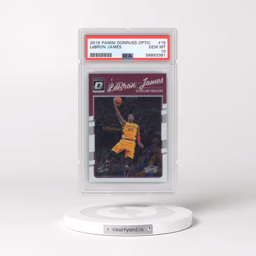 2016 Panini Donruss Optic #15 LeBron James (PSA 10 GEM MINT)