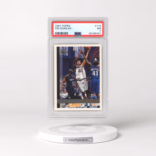 1997 Topps #115 Tim Duncan (PSA 7 NM)