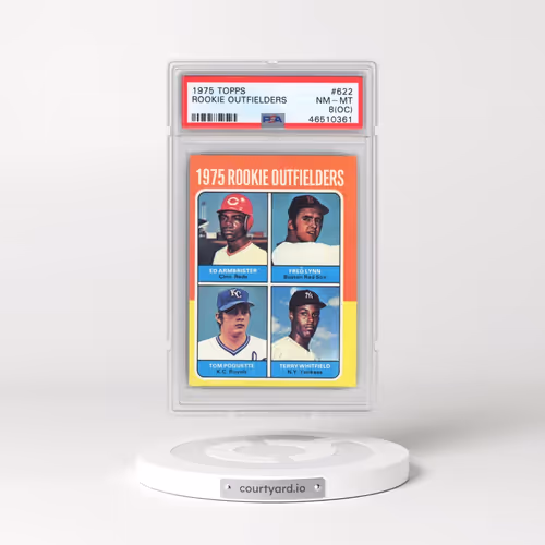 1975 Topps #622 Rookie Outfielders (PSA 8 NM-MT)