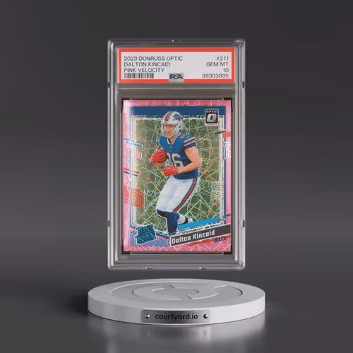 2023 Panini Donruss Optic #211 Dalton Kincaid - Pink Velocity (PSA 10 GEM MINT)