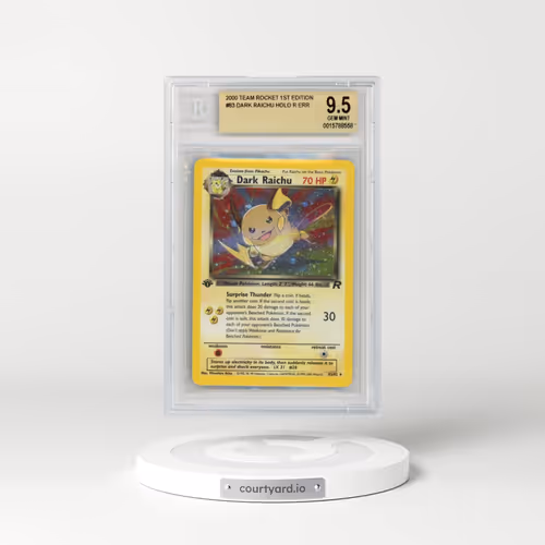 2000 Team Rocket #83 Dark Raichu - 1st Edition Holo (BGS 9.5 GEM MINT)