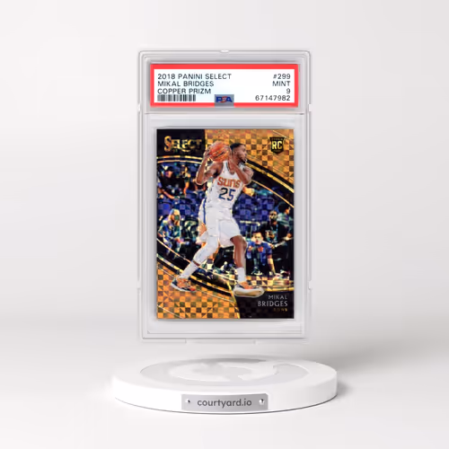 2018 Panini Select #299 Mikal Bridges - Copper Prizm (PSA 9 MINT)