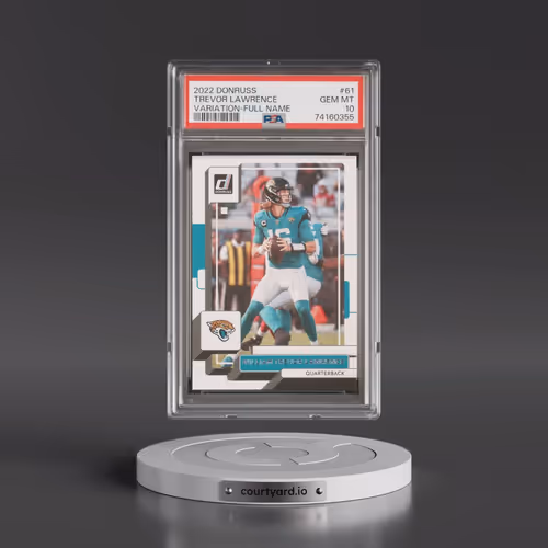 2022 Panini Donruss #61 Trevor Lawrence - Variation-Full Name (PSA 10 GEM MINT)