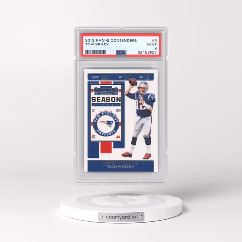 2019 Panini Contenders #9 Tom Brady (PSA 9 MINT)