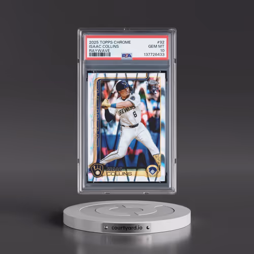 2025 Topps Chrome #92 Isaac Collins - Raywave (PSA 10 GEM MINT)